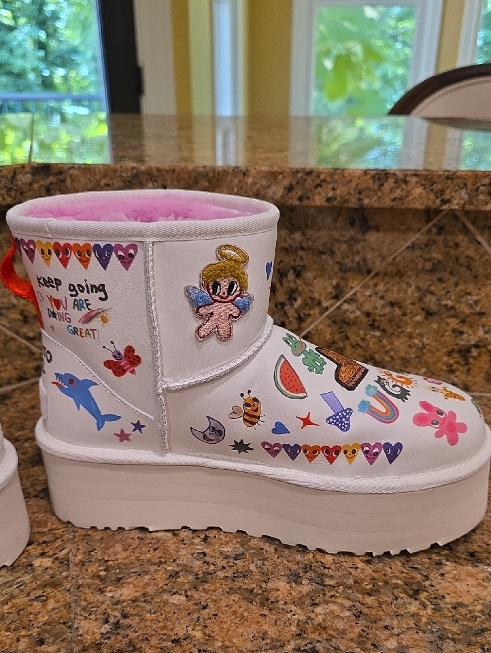 UGG Platform Pop Sketch Boot By Humberto Cruz - SZ 9 - Picture 5 of 13